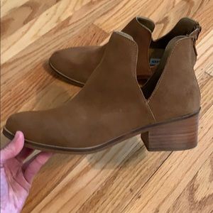 Steve Madden suede ankle boots whiskey brown sz 9